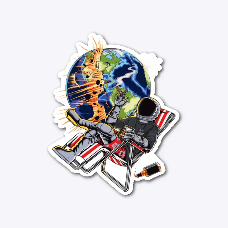 World Watching Sticker